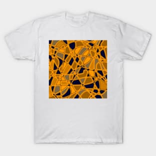 Stained Glass -- Gold and Deep Purple T-Shirt